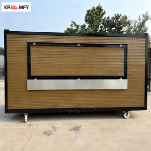 Contenedor Restaurante Bar, Contenedor de Envío Convertido en Cocina, Cafetería con Ruedas, Carritos de Contenedores para Cafetería - Product Image 1