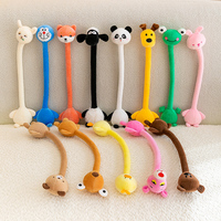 Boneka Plush Leher Panjang Berbagai Model, Dekorasi Gorden Custom, Gantungan Tas, Boneka Hewan Lucu, Boneka Lentur