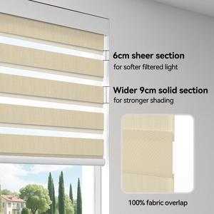 Persianas enrollables motorizadas inteligentes ZSTARR con motor tubular para ventanas, compatibles con Alexa, Google Home y control remoto por aplicación. - Product Image 3