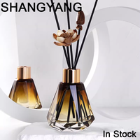Nouveau diffuseur de parfum à bâtonnets dégradé pour la maison, 60 ml, huile naturelle, flacon en verre unique avec bouchon à vis