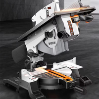 Scie à onglets de menuiserie laser 1800W à 45 degrés, machine de découpe du bois, scie à table coulissante, scie à onglets composée