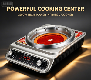 <span class=keywords><strong>Estufa</strong></span> Eléctrica de Cerámica de Alta Resistencia de 3500W, Cocina con Temperatura Ajustable para Todas las Ollas <span class=keywords><strong>y</strong></span> Sartenes - Product Image 1