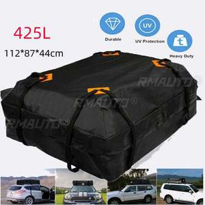 Bolsa de Carga Impermeable para Techo de Auto, 112X84X44cm, Portaequipajes Impermeable para Techo, Negra, para Almacenamiento y Viajes, para SUV, Camioneta y Autos - Product Image 1