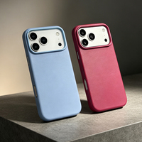 Étui de téléphone en cuir magnétique JOYPORODO L197-A avec motifs de couleur personnalisables et fixation magnétique pour iPhone 18 Pro 18 Pro Max