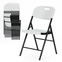 Chaise pliante portable en plastique robuste de 800 lb, empilable, pour la location d'événements, directement de l'usine
