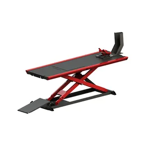 Siêu mỏng Cách tiếp cận cầu thiết kế di động thủy lực đơn vị điện xe máy Scissor Lift