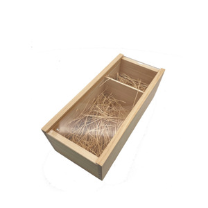 <b>Pine</b> Wood Wine <b>Box</b> Rectangle Natural Color Handmade For Alcoholic Beverage Packaging - Product Image 1