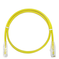 Cable Ethernet Cat6 UTP Delgado con Cubierta de PVC, Conectores Chapados en Oro, Diseño Antienredos, Resistente al Fuego CMG, Garantía de 12 Meses
