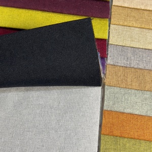 Woven Breathable Dyed 100% Polyester Linen <strong>Fabric</strong> <strong>Medium</strong> Weight 130gsm 150cm Width for Home Furnishing &amp; Storage Boxes - Product Image 6