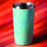 Gobelet en acier inoxydable avec revêtement en poudre de 20 oz, gobelet personnalisé de 20 oz, tasse à double paroi isolée sous vide, vente en gros d'usine
