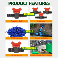 Katup Mini Maxi Bahan Plastik POM Kualitas Premium Harga Pabrik Langsung untuk Irigasi dan Penyiraman