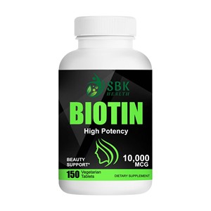 Tabletas de Biotina de Marca Privada con Fosfato Dicálcico y Celulosa Microcristalina para el Apoyo al Metabolismo Energético - Product Image 1