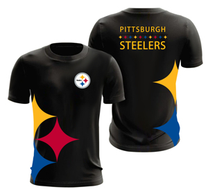 2024 Popular and High Quality American Football Sport Sleeves Shirt 3D Digital Printing Plus Size Black Men's Sport <strong>T-shirt</strong>