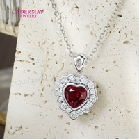 Boucles d'oreilles clous en argent S925, rubis de laboratoire rouge sang de pigeon, prix de gros, pour femmes, fiançailles, mariage, avec moissanite, collier et bague