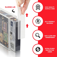 Boîte de présentation en acrylique personnalisée pour Game Boy Color Advance - Design moderne, pré-assemblée, qualité supérieure