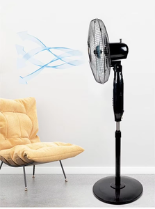 China Factory 16inch 18inch 12v Solar Ac Fan Solar <b>Rechargeable</b> Fan With Solar USB Charge and <b>LED</b> <b>Light</b> HF-198-15W <b>Rechargeable</b> - Product Image 4