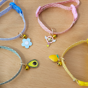 Colliers <span class=keywords><strong>pour</strong></span> chats en gros, 6 couleurs, réglables, à dégagement rapide, avec accessoires mignons et sécurisés - Product Image 2