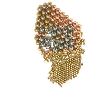 3 мм 4 мм 5 мм 6 мм 8 мм Твердый Просверленный латунный шарик с отверстием для изготовления ювелирных изделий - Product Image 2