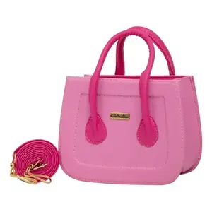 Bolso Cruzado Liz Rosa Fana, Estilo Vintage, Asa Única, Forro de PU Impermeable, Moderno para Damas, Cierre de Cremallera, Invierno - Product Image 4