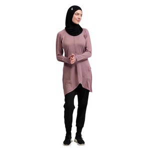 Vtement Modeste Femme Robes Modeste Manteaux Fermeture à glissière avant <span class=keywords><strong>Allaitement</strong></span> Sport Wear Modest Gym Dress Abaya Dubai - Product Image 1