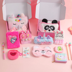 Unicorn Series Bridal Party Giveaway Gift Box-Promotional Novelty Stationery Set UV Printing Durable Polyester Cartoon Design