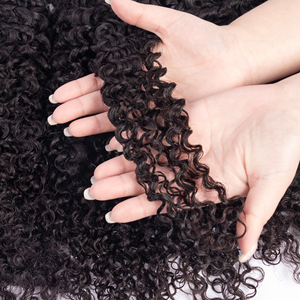 2025 meilleure vente de haute qualité brésilienne Afro crépus cheveux humains armure mongole crépus bouclés faisceaux - Product Image 3
