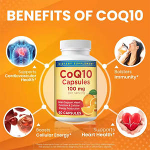 Label pribadi CoQ10 mendukung fungsi jantung dan produksi energi seluler suplemen diet 400mg CoQ 10 Kapsul Softgel - Product Image 4