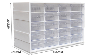 20 <strong>Drawers</strong> <strong>Plastic</strong> Desktop Stacking <strong>Drawer</strong> <strong>Storage</strong> Cabinet Parts Box - Product Image 2