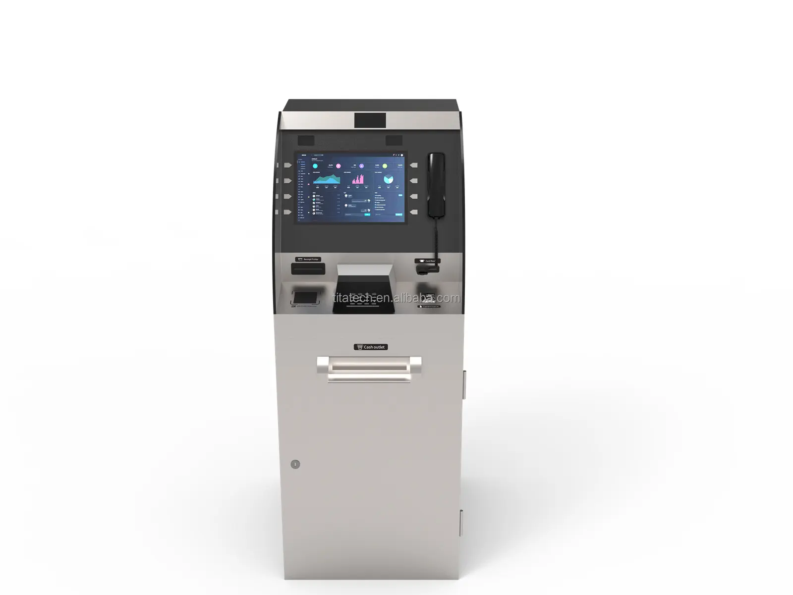 Kripto Kiosk NMD100 NMD300 nakit dağıtım ATM makinesi BTM Self servis makinesi ödeme nakit depozito ve kabul Kiosk