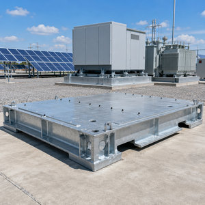 Base de Plataforma para Inversor Fotovoltaico de Acero Inoxidable SS304 Soldado, Estructura de Soporte Galvanizada en Caliente, Fabricación Personalizada OEM/ODM - Product Image 5
