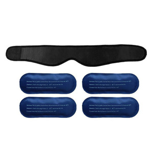 Paquete de 4 Gel Paquete de hielo facial para mandíbula, cabeza y barbilla Envoltura caliente y fría ajustable para aliviar el dolor de las muelas del juicio - Product Image 4