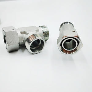 Raccord en T réducteur AC/<span class=keywords><strong>AD</strong></span> pour tuyau hydraulique, joint <span class=keywords><strong>de</strong></span> transition conique dense pour tuyau d'huile hydraulique - Product Image 6