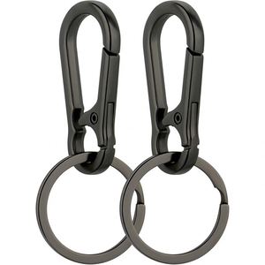 Premium Zinc Alloy Metal Keychain Keyring Clip Holder Organizer for High End Car <b>Keys</b> Luxury Travel Accessories Fast Ship RTS - Product Image 1