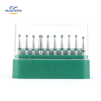 Fraises orthodontiques de haute qualité BR-40C consommables de fraises diamantées dentaires avec mèches de routeur à pointe en carbure de sécurité avancée par Huacera