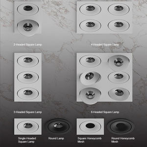 Foco LED lineal empotrable COB, Downlight cuadrado de múltiples cabezales, Foco cuadrado profundo, Iluminación puntual, Focos, Downlight - Product Image 5
