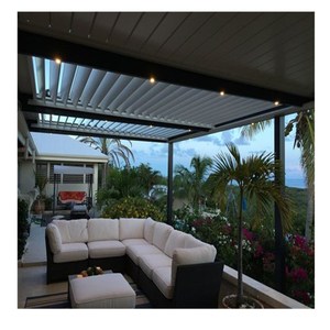 Topwindow de Patio de Aluminio de persiana de Aluminio Material de Aluminio <span class=keywords><strong>4X3</strong></span> moderno <span class=keywords><strong>techo</strong></span> retráctil <span class=keywords><strong>Pergola</strong></span> - Product Image 6