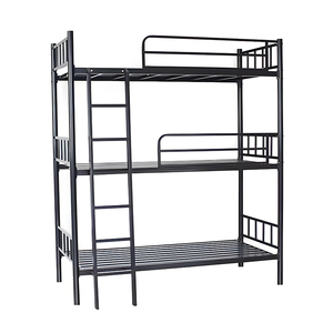 Fabrieksprijs Dubbele Triple School Slaapzaal Decker Metaal Staal Student Ijzeren Stapelbed Voor Volwassenen Stapelbedden Kids - Product Image 3