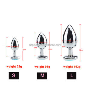 Фабричная Анальная игрушка металлическая плюс анальная мастурбация имитация в форме сердца из алюминиевого сплава Анальная пробка сердце пробка - Product Image 3