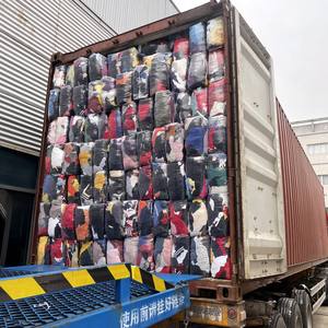 カナダで最も売れている工業用清掃用混合色25ポンド100％綿布（工業用拭き取り用） - Product Image 3