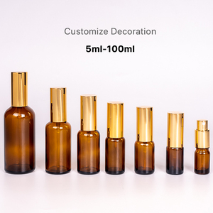 Luxury 5 30 50 15 20 ml 100ml 10ml 15ml 30ml Face Body Room Frosted Black Glass Spray <strong>Bottle</strong> With Rose Gold Fine <strong>Mist</strong> Cap - Product Image 2