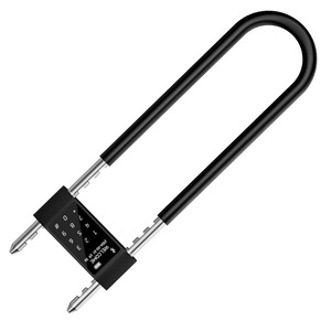 Fingerprint Smart Lock Aluminum Alloy 4mm Thick U-Shaped For Glass Door Home Office Use - Product Image 3