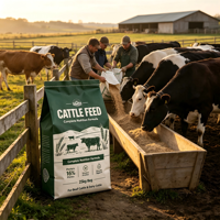 Sac d'emballage en PP tissé pour aliments du bétail 50 kg – Sac de nourriture complète pour vaches pour l'alimentation des animaux de ferme