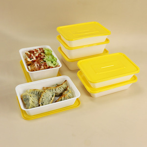 Food Grade PP Square Takeout Box <b>Microwave</b> Safe Refrigerated Disposable Lunch Box 035 - Product Image 2