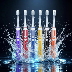 แปรงสีฟันไฟฟ้าอัลตราโซนิกแบบชาร์จได้ คุณภาพสูง สำหรับทำความสะอาดฟัน พร้อมรับผลิตแบบ OEM และสกรีนโลโก้ตามสั่ง ขายส่ง - Product Image 1