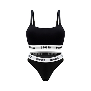 <span class=keywords><strong>Set</strong></span> di Lingerie in Tencel Personalizzato, <span class=keywords><strong>Intimo</strong></span> <span class=keywords><strong>Sportivo</strong></span> in Modal Lenzing con LOGO Personalizzato, <span class=keywords><strong>Set</strong></span> Reggiseno in Cotone per Donna, Taglie Forti fino a 3XL - Product Image 1