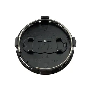 NEW good 61mm gray black car Wheel Center Cap Hub Caps Car Rims Cover Badge Emblem for A3 A4 A6 A8
