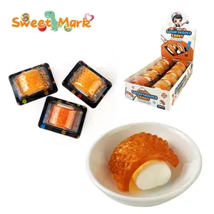 Halal sushi shape 3d jelly candy sweet fruity flavor OEM soft gummy candy