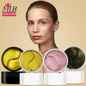 Adesivo de colágeno para olhos, adesivo de olho de colágeno para cuidados com a pele sob os olhos, gel de colágeno amarelo, adesivos para os olhos