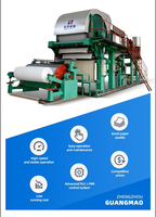 Máquina de Papel Higiénico Totalmente Automática Controlada por PLC con Caja de Cambios y Motor para Fábrica de Papel, Diseño Personalizado, Capacidad de 20T/D