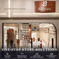 Présentoir de Vêtements pour Magasin, Étagère de Présentation, Support de Vêtements, Aménagement de Boutique, Décoration de Magasin, Vente en Gros d'Équipements de Magasin de Vêtements